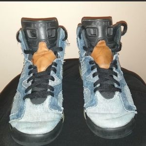 NIKE AIR JORDAN 6 VI Retro Washed Denim 6.5 Y